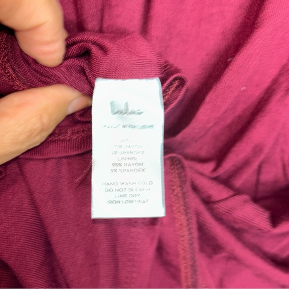 Lulu's Red Sheath Dress with Bishop Sleeves - Picture 8 of 9